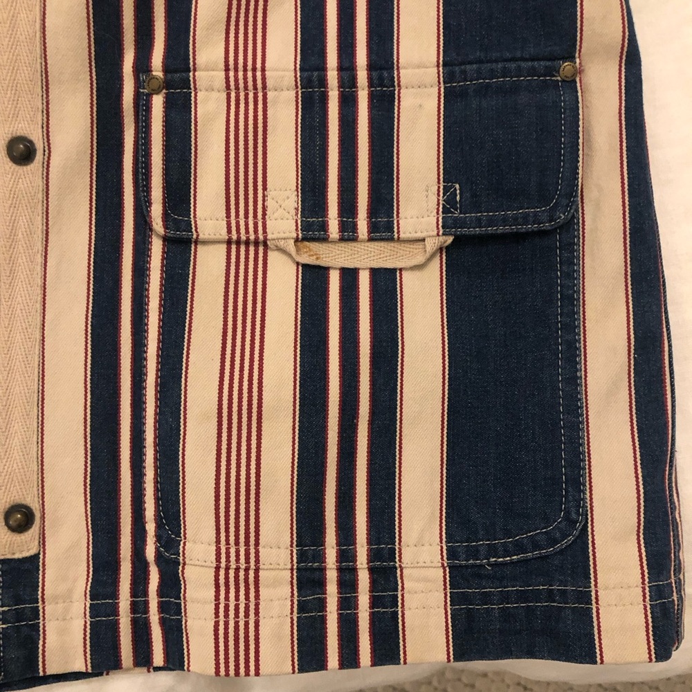 Lauren Jeans Co. striped red, white and blue vintage Jean jacket - size M - Picture 6 of 7